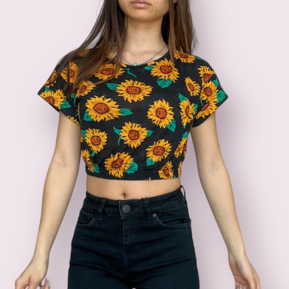 Sunflower Crop Top